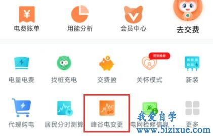 重庆市网上国家电网峰谷电变更操作方法